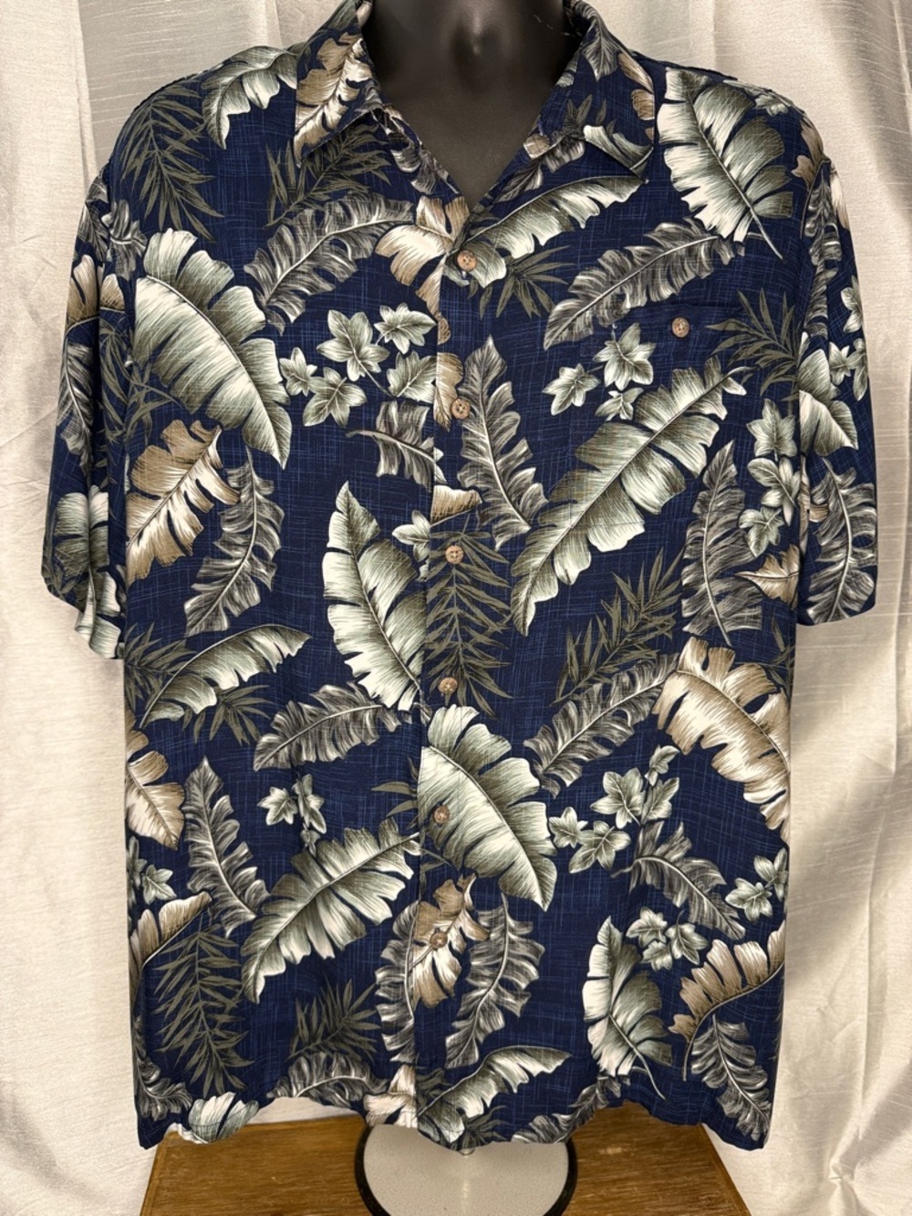 Batik Bay Shirt Tropical Hawaiian Vacation Beach Short Sleeve Button Up Mens XXL